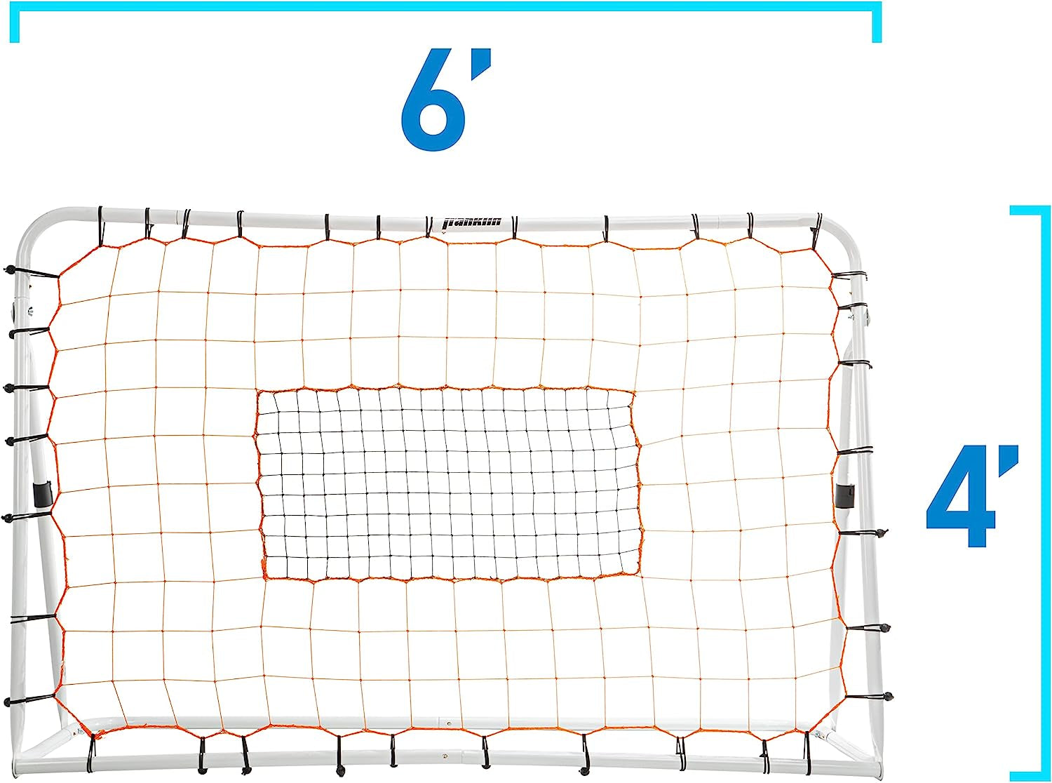 Soccer Rebounder - Tournament Steel Soccer Rebounding Net - Perfect for Backyard Soccer Practice and Soccer Training – 12’ X 6’ & 6’ X 4’