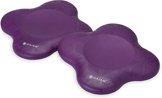 Yoga Knee Pads (Set of 2) - Yoga Props and Accessories for Women / Men Cushions Knees and Elbows for Fitness, Travel, Meditation, Kneeling, Balance, Floor, Pilates Purple