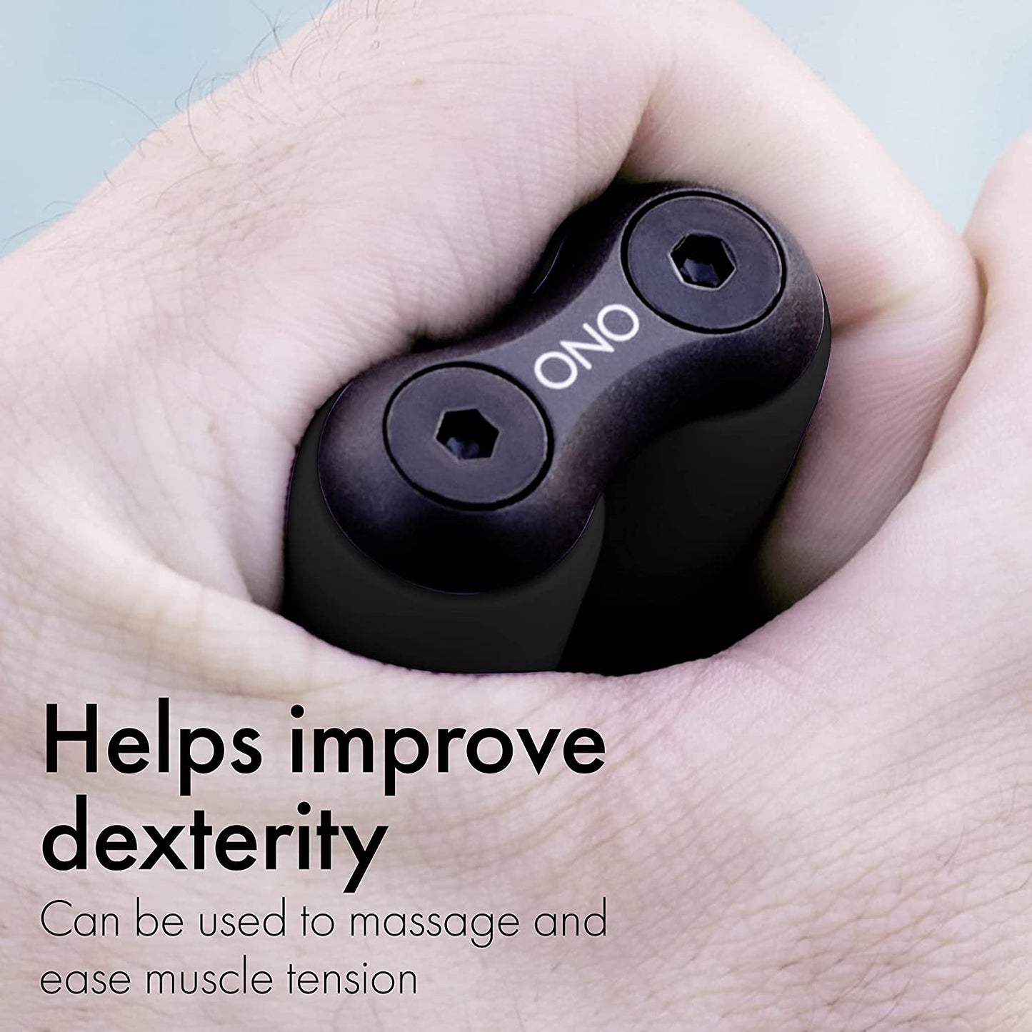 Roller - Handheld Fidget Toy for Adults | Help Relieve Stress, Anxiety, Tension | Promotes Focus, Clarity | Compact, Portable Design (Junior Size/Abs Plastic, Black)