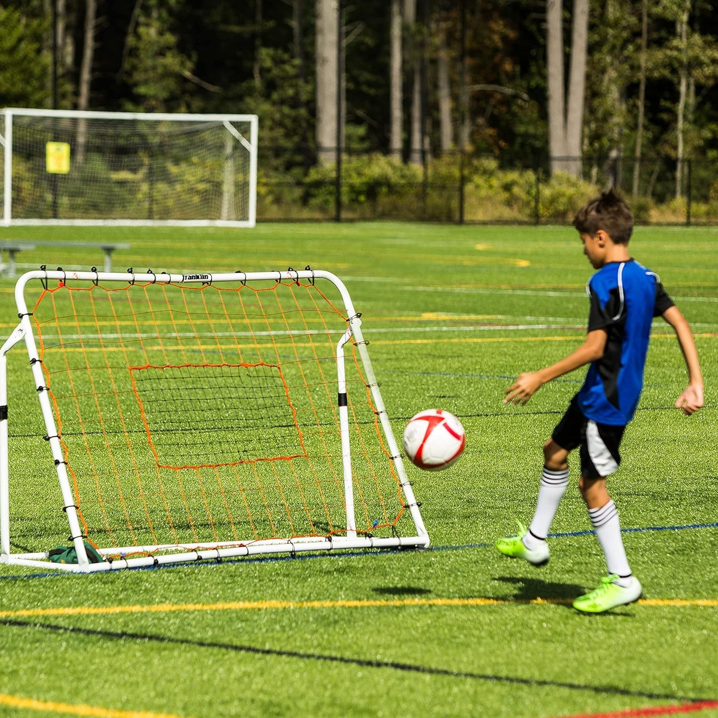 Soccer Rebounder - Tournament Steel Soccer Rebounding Net - Perfect for Backyard Soccer Practice and Soccer Training – 12’ X 6’ & 6’ X 4’