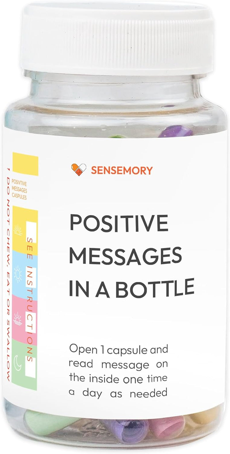 50 Positive Messages in a Bottle, Positive Affirmation,Anxiety Relief Items,Unique Health and Wellness Gifts, Stress Relief, Self Care Kit for Mediation, Self Care Gifts for Women (Positive)