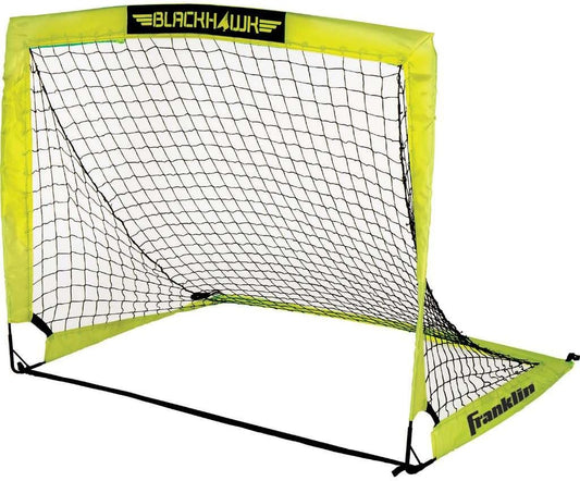 Blackhawk Backyard Soccer Goal - Portable Pop up Soccer Nets - Youth + Adult Folding Indoor + Outdoor Goals - Multiple Sizes + Colors - Perfect for Games + Practice