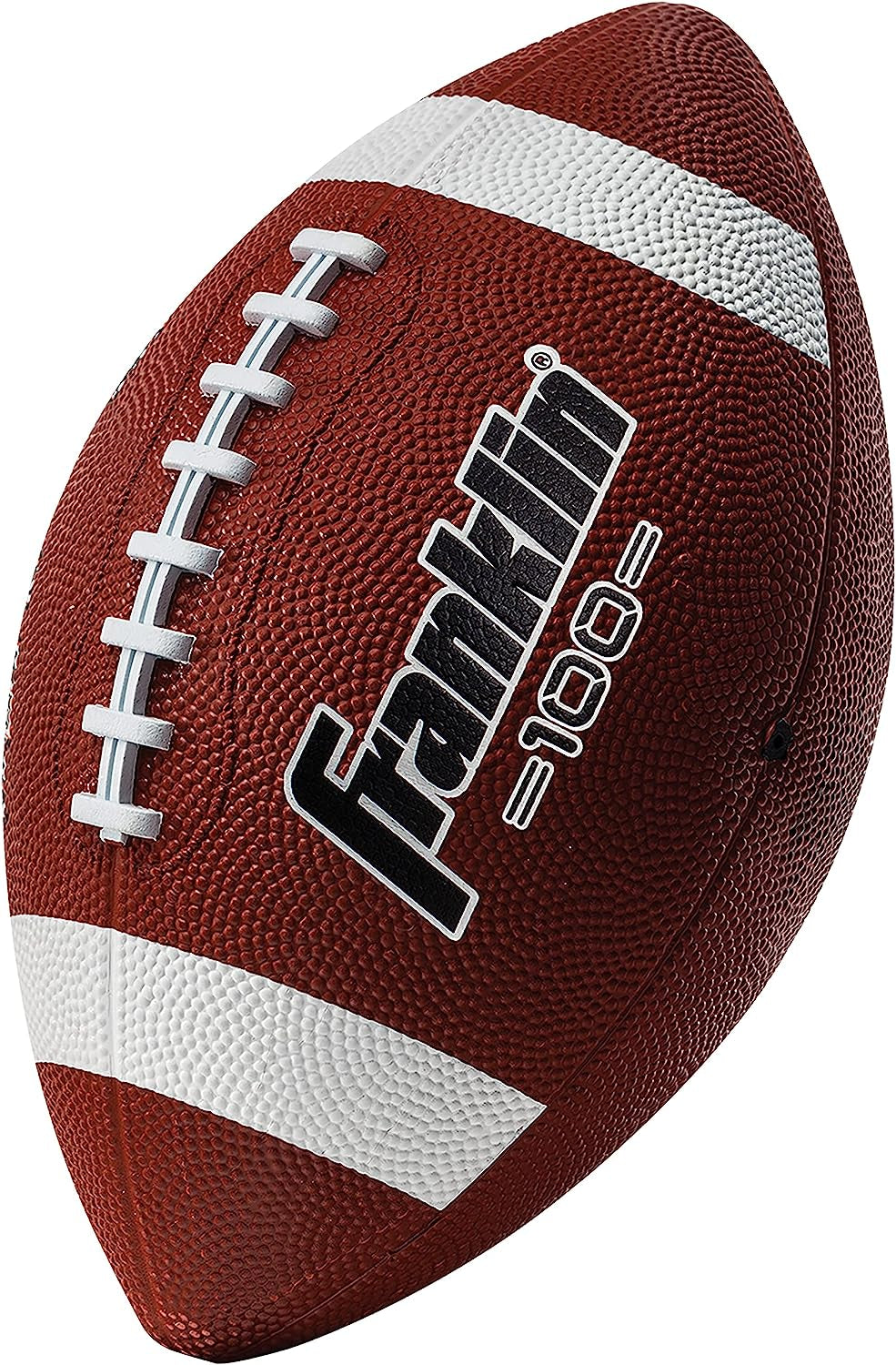 Kids Junior Football - Grip-Rite 100 Youth Junior Size Rubber Footballs - Peewee Kids Durable Outdoor Rubber Footballs - Single Footballs + 6 Football Bulk Packs Available